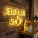Custom Neon | Jeweller Shop Neon Sign | 14x24 | Yellow for Retail & Jewelry Stores 2