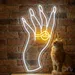 Custom Neon | Ring on Hand Neon Sign | 24x13 | Yellow Neon Sign for Home and Gift 2