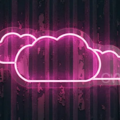 10x24 Triple Clouds Neon Sign in Pink LED – Cute Aesthetic Cloud Neon Light Wall Art for Bedroom, Nursery, Kids’ Room, Playroom, Cafe & Event – LED Neon Wall Decoration for Cheerful Modern Spaces