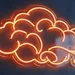 15x26 Swirly Cloud Neon Sign – Orange LED Neon Wall Light for Bedrooms, Living Rooms, Nurseries, Gaming Rooms, Cafes, Bars, Weddings, Events, Unique Modern Home Decor, and Ambient Mood Lighting 2