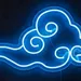 14x24 Swirly Cloud Neon Sign – Blue LED Neon Wall Light for Bedrooms, Gaming Rooms, Kids’ Nurseries, Cafes, Bars, Parties, Weddings, Event Backdrops, Modern Art Decor, Relaxing Ambience 2