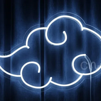 16x24 Neon Cloud Sign – White LED Neon Wall Light for Bedrooms, Nurseries, Bars, Cafes, Game Rooms, Weddings, Parties, Event Backdrops, Minimalist Decor, Modern Art Lighting, and Relaxing Atmosphere