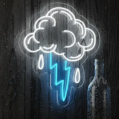 Custom Neon | Storm Cloud Neon Light Sign | 24x19