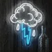 Custom Neon | Storm Cloud Neon Light Sign | 24x19 1