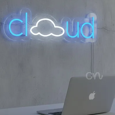Premium Plug-In Neon Cloud Sign - Battery-Free LED Neon Flex Wall Art for Bedroom, Nursery & Living Room | Customizable Name Option, Durable Acrylic Backing, Easy Mounting, Vibrant Ambient Glow +Ship!