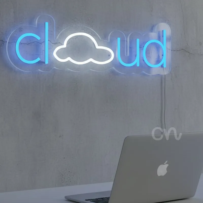 Custom Neon | Premium Plug-In Neon Cloud Sign | 24x18
