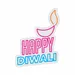 Custom Neon | Happy Diwali Neon Sign | 18x24 inch | Pink Blue Orange 3