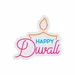Custom Neon | Happy Diwali Neon Sign | 20x18 inch | Orange Blue Pink 3