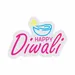 Custom Neon | Happy Diwali Neon Sign with Diya Lamp Outline and Festive Script Design | LED Decorative Wall Light for Homes, Shops, Temples, Restaurants, and Event | 24x17 inch | Pink Blue Yellow 3
