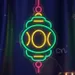 Custom Neon | Festive Lantern Neon Sign | 12x24 inch | Red Yellow Green 1