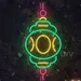 Custom Neon | Festive Lantern Neon Sign | 12x24 inch | Red Yellow Green 2