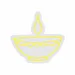 Custom Neon | Traditional Diya Neon Sign | 22x21 inch | Yellow 3