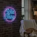 Custom Neon | Wild Thing Neon Sign | 23x23 | Ice Blue and Hot Pink Neon Sign 2