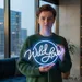 Custom Neon | Wild Love Neon Sign | 16x24 | Ice Blue Warm White Colors 1
