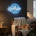 Custom Neon | Wild Love Neon Sign | 16x24 | Ice Blue Warm White Colors 2