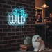 Custom Neon | Into the Wild Neon Sign | 17x24 | Ice Blue Warm White 2