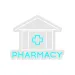 Custom Neon | Pharmacy Neon Sign with Medical Building and Cross Outline | Energy-Efficient and Durable LED Wall Light | Healthcare Decor for Pharmacies, Clinics,& Wellness Stores | 18x22 | Blue 3