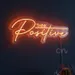 Custom Neon | Think Positive Neon Sign | 30x12 | Orange 1