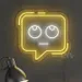 Custom Neon | Confused Chat Neon Sign | 24x23 1