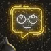 Custom Neon | Confused Chat Neon Sign | 24x23 2