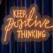 Custom Neon | Neon Flex Keep Positive Thinking Sign | Premium LED Motivational Wall Art | 25x18 | Plug-in Neon Flex Design, Inspirational Desk Neon Light, No Battery Positive Thinking Decor 2