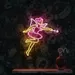 Custom Neon | Neon Flex Dancing Fairy with Magic Wand | Premium LED Pink Yellow Wall Art | 23x25 2