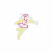 Custom Neon | Neon Flex Dancing Fairy with Magic Wand | Premium LED Pink Yellow Wall Art | 23x25 3