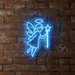 Custom Neon | Neon Flex Fairy Sign with Halo and Wand | 17x24 | Blue Neon 2