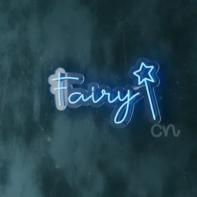 Custom Neon | Fairy Neon Sign with Star Blue LED | 24x14