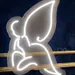 Custom Neon | Fairy Neon Sign Gray LED | Neon Flex Fairy Decor Sign | Plug in Neon Sign Fairy for Wall Mount and Shop Decoration | Energy Efficient Decorative LED Neon Sign | 17x24 1