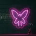 Custom Neon | Fairy Wings Neon Sign Pink LED | Neon Flex Sign for Decorative Wall Mount | Plug in Neon Sign Wings for Fairy Theme Decor | 24x24 | Pink Neon Wings Sign 1