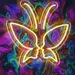 Custom Neon | Butterfly with Faces Neon Sign | 24x23 Inches | Yellow Neon Light 2
