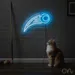 Custom Neon | Comet Design Neon Sign | 22x30 | White and Blue Neon Sign for Wall Decor 2