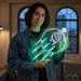 Custom Neon | Comet Design Neon Sign | 28x30 | Green Neon Sign for Home Decor 1