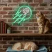 Custom Neon | Comet Design Neon Sign | 28x30 | Green Neon Sign for Home Decor 2