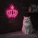 Custom Neon | Crown with Star Neon Sign | 24x28 | Hot Pink 2