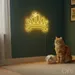 Custom Neon | Crown Design Neon Sign | 27x32 | Yellow | Elegant Home Office Decor 2