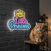 Custom Neon | Little Princess Neon Sign | 22x30 Inches | Yellow Pink Blue Colors 2