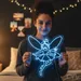 Custom Neon | Fairy Design Neon Sign | 36x32 | Ice Blue Neon Sign for Bedroom Decor 1