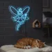 Custom Neon | Fairy Design Neon Sign | 36x32 | Ice Blue Neon Sign for Bedroom Decor 2