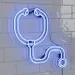 Custom Neon | Stethoscope Neon Sign with Detailed Medical-Inspired Blue LED Design | Wall Art for Clinics, Hospitals, Doctor Offices, Pharmacies, Study Rooms, and Home Decor | 21x20 | Blue 1