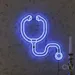 Custom Neon | Stethoscope Design Neon Sign | 21x20 | Purple 1