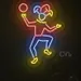 Custom Neon | Jester Joker Neon Sign | 24x18 | Multicolor 1