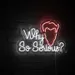 Custom Neon | Why So Serious Neon Sign | Bold Red LED Wall Art for Home Decor, Event Spaces, Themed Parties, Restaurants, and Entertainment Venues with Durable LED Design | 16x24 | Red 1