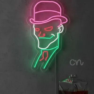 Custom Neon | Gentleman Face Neon Sign | 24x15