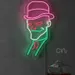 Custom Neon | Gentleman Face Neon Sign | 24x15 1