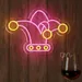 Custom Neon | Jester Hat Neon Sign in Red & Yellow LED | 17x24 2