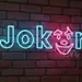 Custom Neon | Joker Neon Sign with Clown Face Detail | 9x24 | Blue & Pink 1