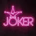 Custom Neon | Joker Neon Sign Wall Light with Jester Hat Design | 20x30 | Pink 1