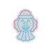 Custom Neon | Clown Face Neon Sign Wall Light | 30x23 | Blue & Pink 3